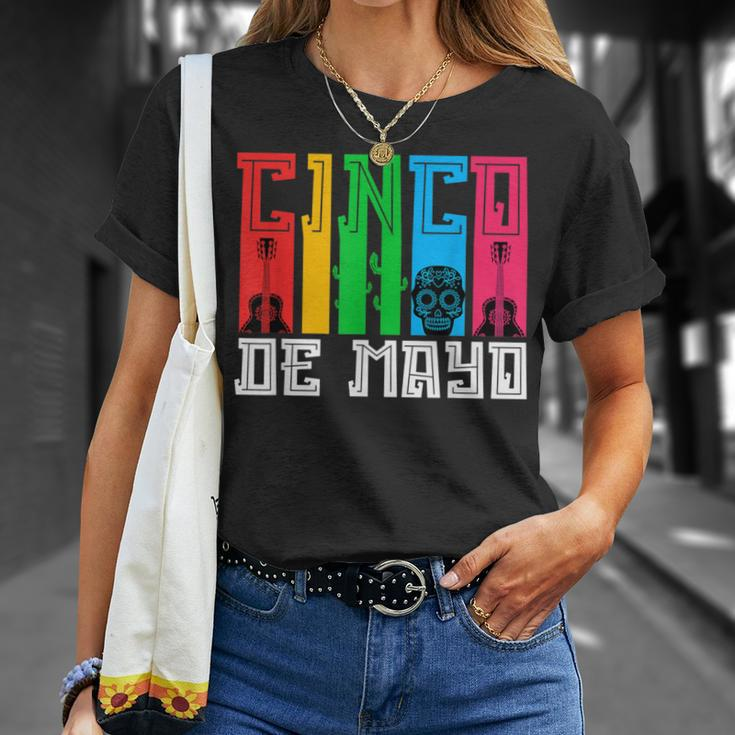 Cinco De Mayo Guitar Music Mexican Fiesta 5 De Mayo T-Shirt Gifts for Her