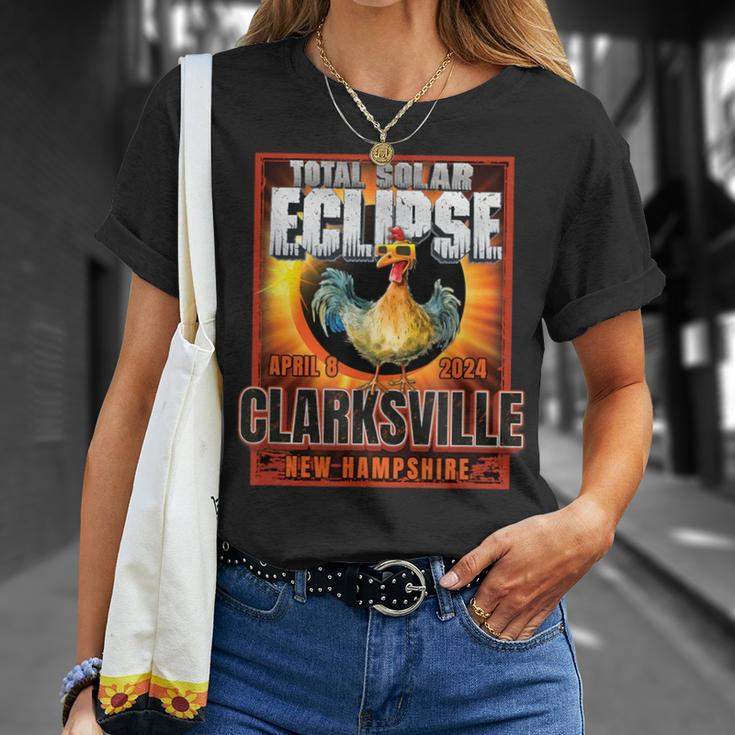 Clarksville New Hampshire Total Solar Eclipse Chicken T-Shirt Gifts for Her