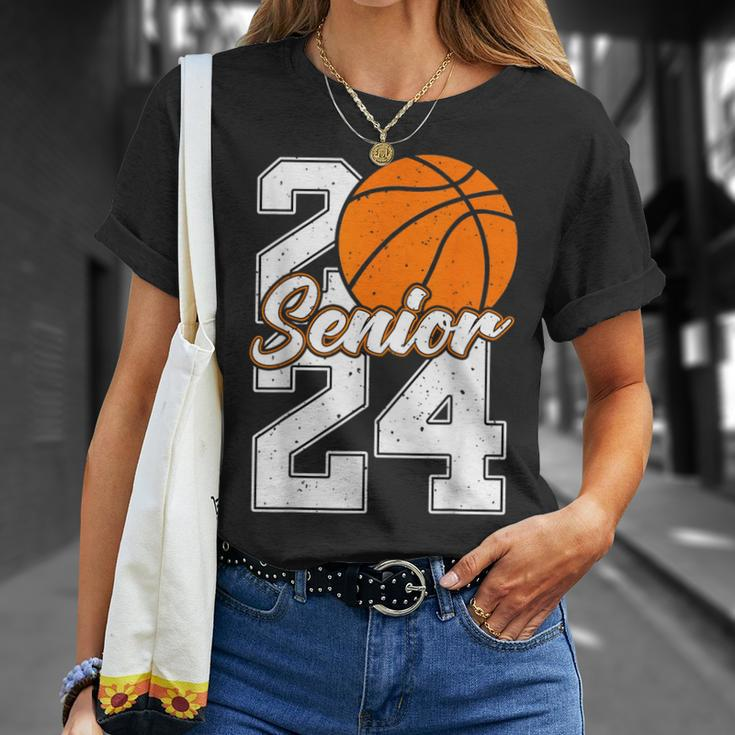 Class Of 2024 Basketball Senior Senior 2024 Basketball T-Shirt Gifts for Her