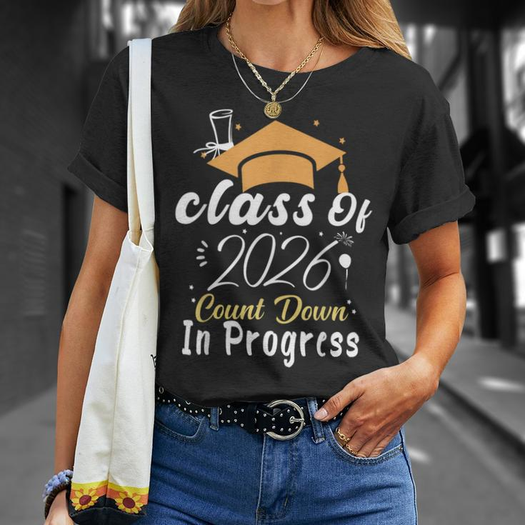 Class Of 2026 Count Down In Progress Future Graduation 2026 T-Shirt Gifts for Her