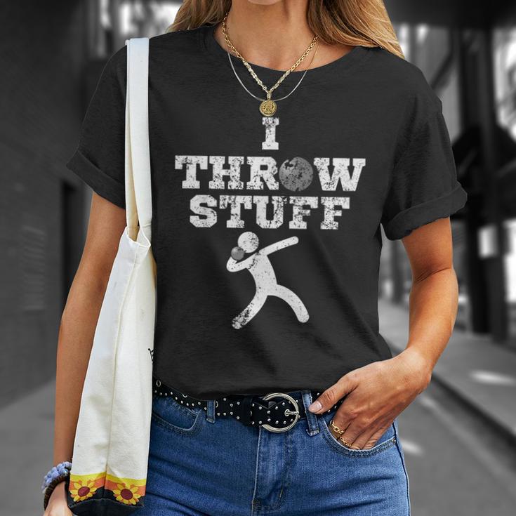 Classic Aged I Throw Stuff Shot Put Athlete Throwing T-Shirt Gifts for Her