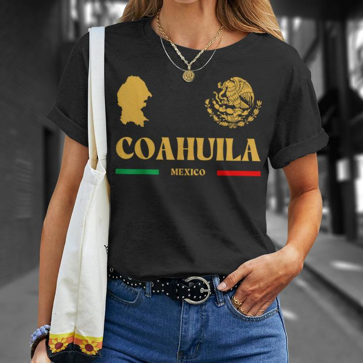Coahuila Mexico With Mexican Emblem Coahuila T-Shirt Gifts for Her