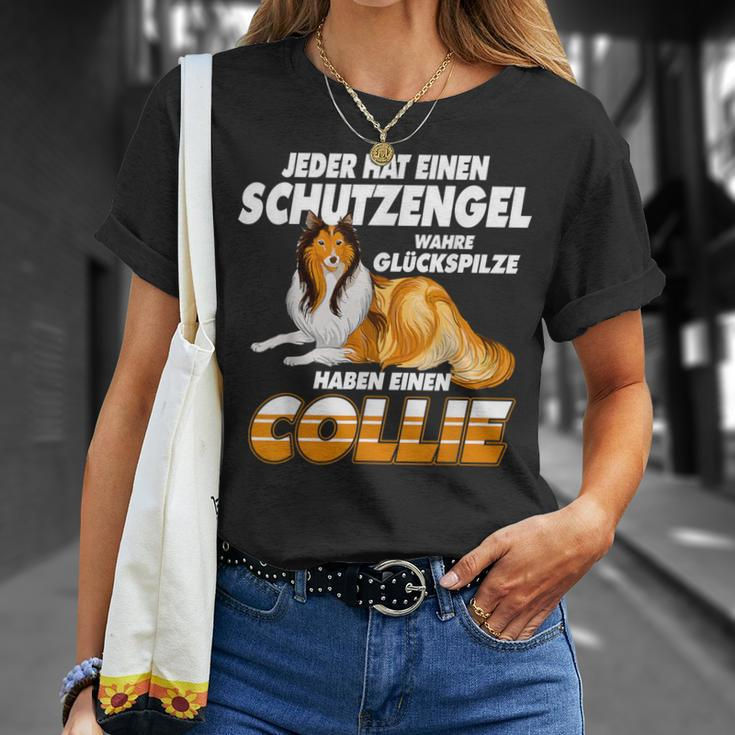 Collie Long Hair Guardian Angel Dog T-Shirt Geschenke für Sie