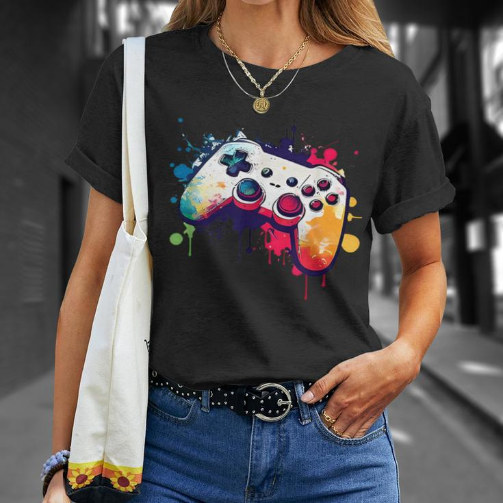 Control All The Things Video Game Controller Gamer Boys Men T-Shirt Gifts for Her