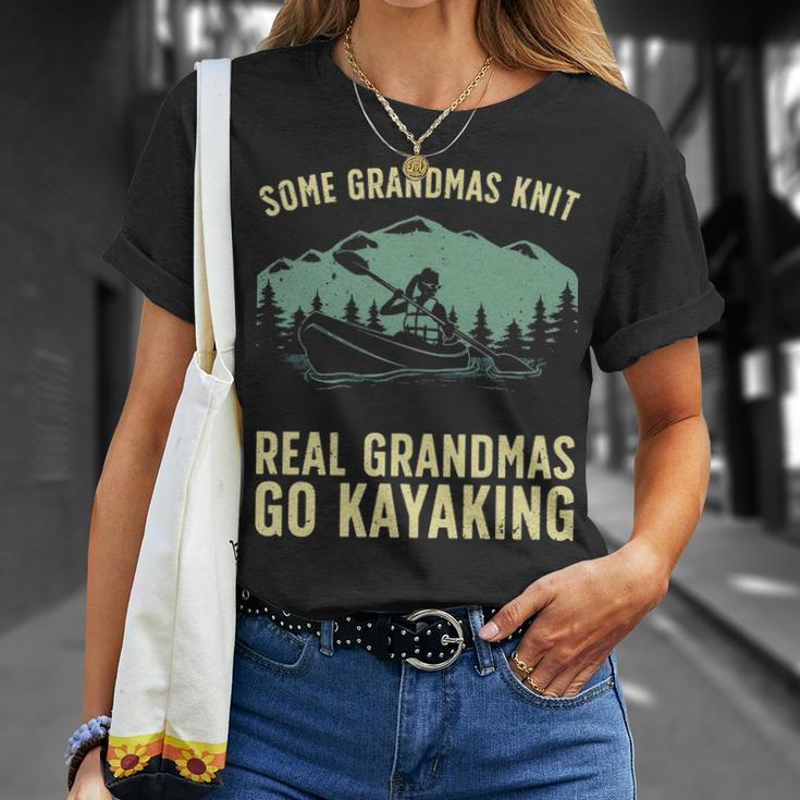Cool Kayaking For Grandma Mom Kayaker Boating Kayak Boating T-Shirt Gifts for Her