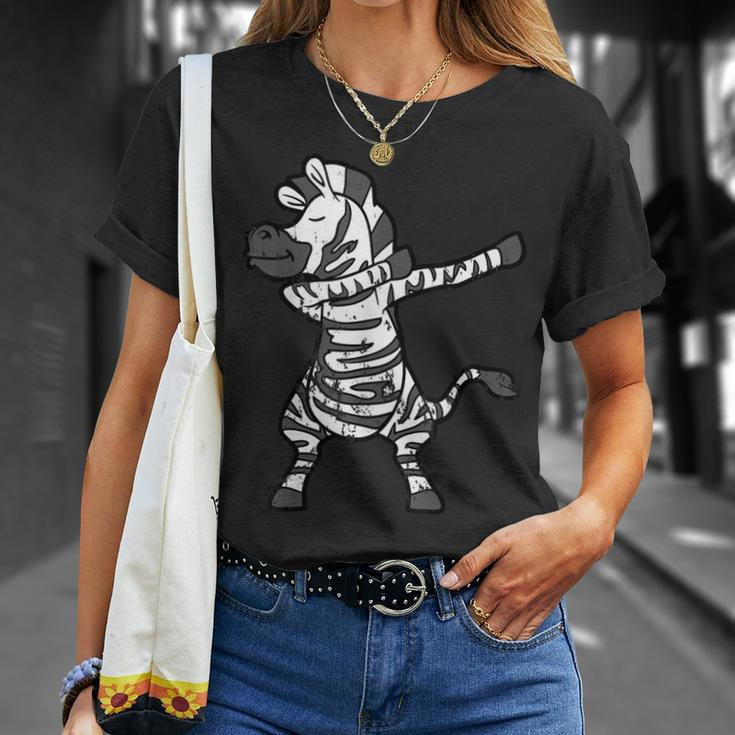 Cool Retro Vintage Grunge Style Dabbing Dab Zebra T-Shirt Geschenke für Sie