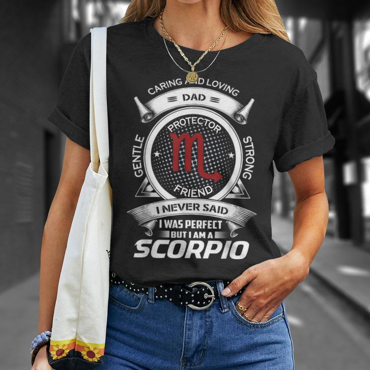 Cool Scorpio Dad Horoscope Sign Birthday Graphic T-Shirt Gifts for Her
