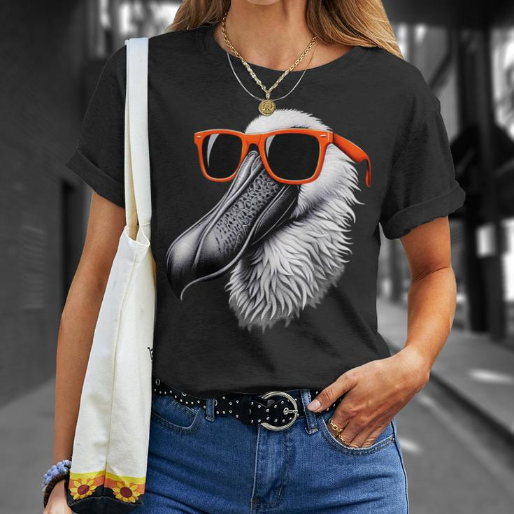 Cooler Spoonbillogel Trägt Sonnenbrille Grafikkunst T-Shirt Geschenke für Sie