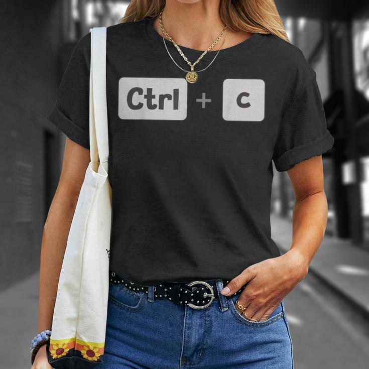 Copy Ctrl C Father's Day Mother's Day T-Shirt Gifts for Her