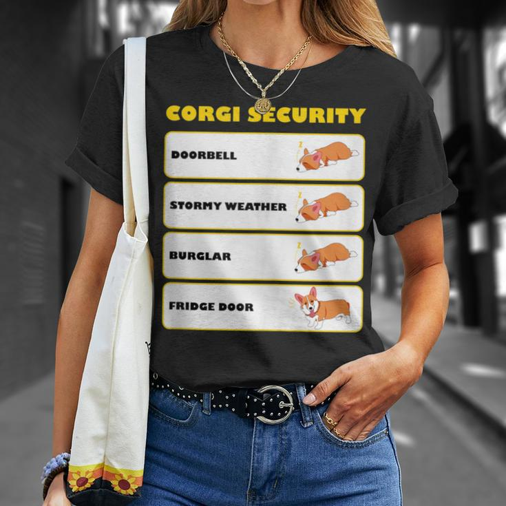 Corgi Security Cute Puppy Corgi Dog Lovers T-Shirt Gifts for Her