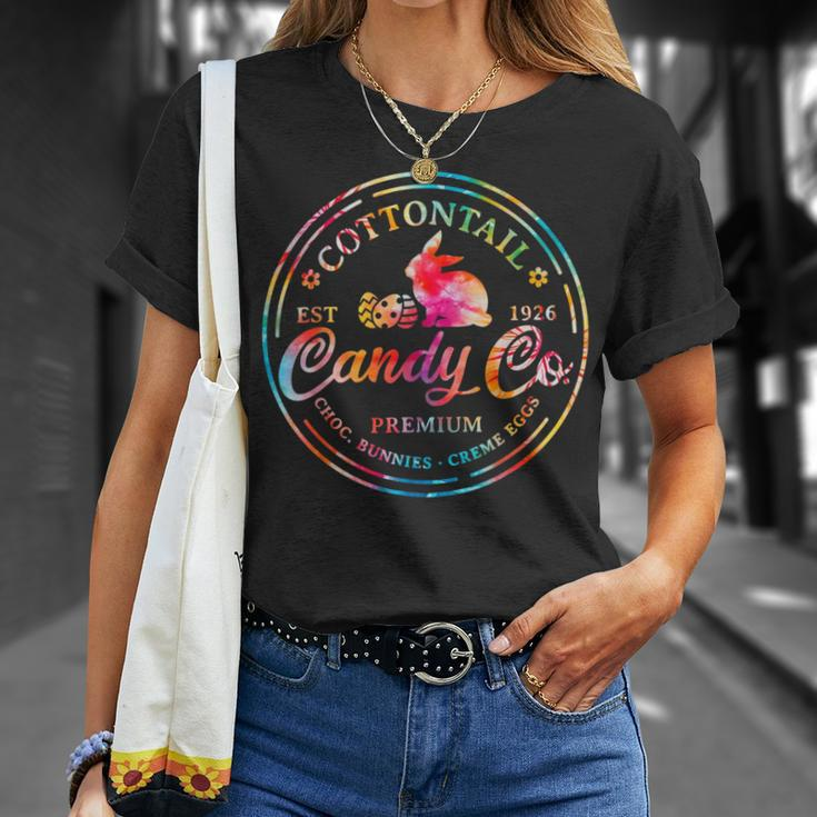 Cottontail Candy Company Easter Bunny Tie Dye Easter T-Shirt Gifts for Her