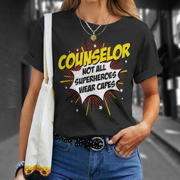 Counselor Superhero Product Comic Idea T-Shirt Gifts for Her