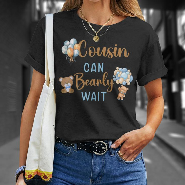 Cousin Can Bearly Wait Gender Neutral Baby Shower Matching T-Shirt Gifts for Her
