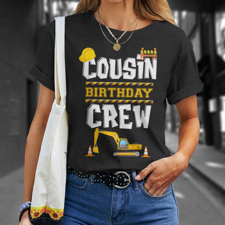 Cousin Birthday Crew Construction Tractor Birthday Party T-Shirt Gifts for Her