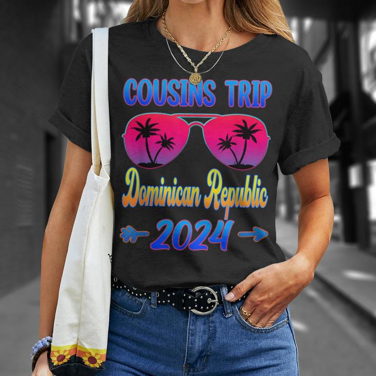 Cousins Trip Dominican Republic 2024 Glasses Cousin Matching T-Shirt Gifts for Her