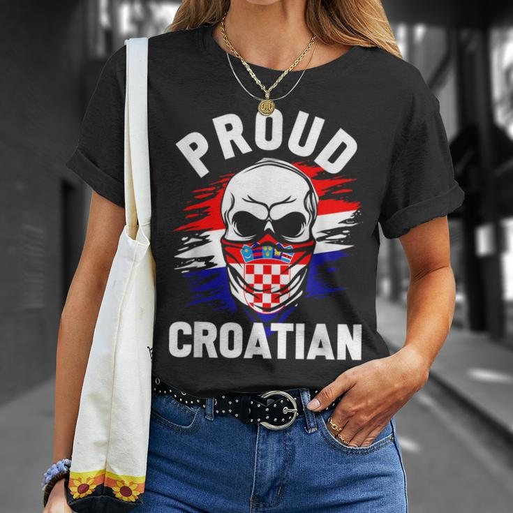 Croatia Men's Zagreb Croatia Hrvatska Black T-Shirt Geschenke für Sie
