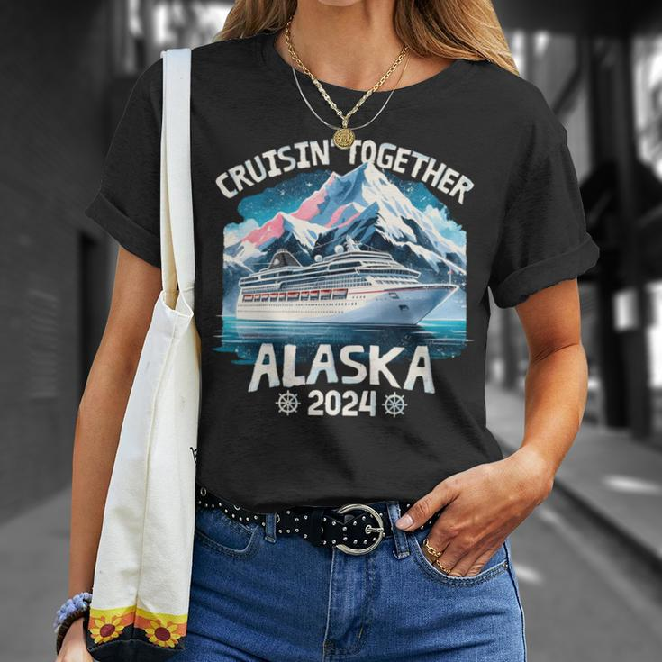 Cruisin Together Alaska 2024 Family Friend Alaska Cruise T-Shirt Gifts for Her