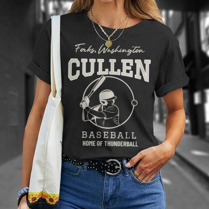 Cullen Baseball Forks Washington Home Of Thunder Ball T-Shirt Gifts for Her