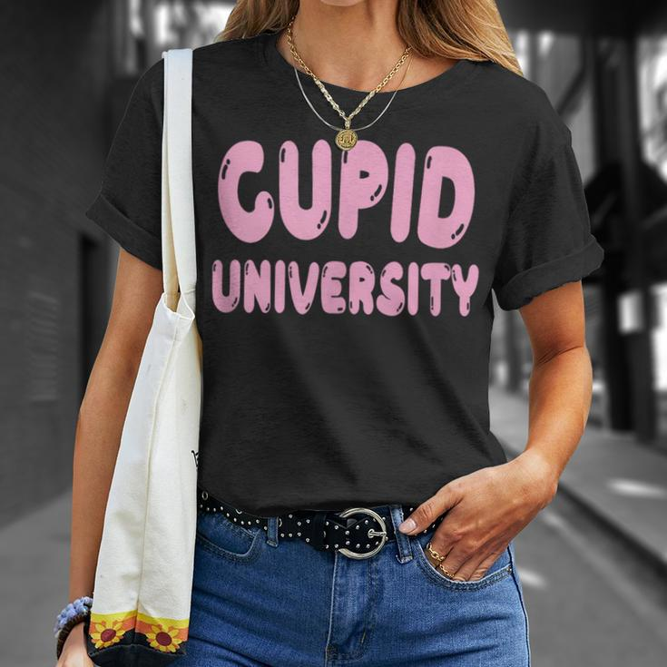 Cupid University Pink For Valentine's Day T-Shirt Gifts for Her