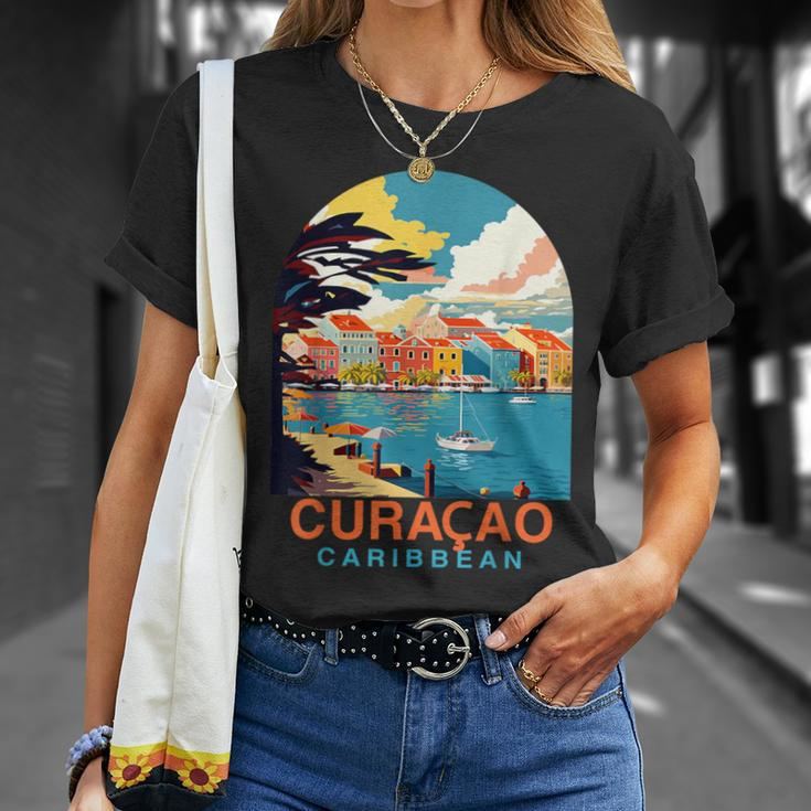 Curacao Travel Summer Vacation Curacao Caribbean Islands T-Shirt Gifts for Her