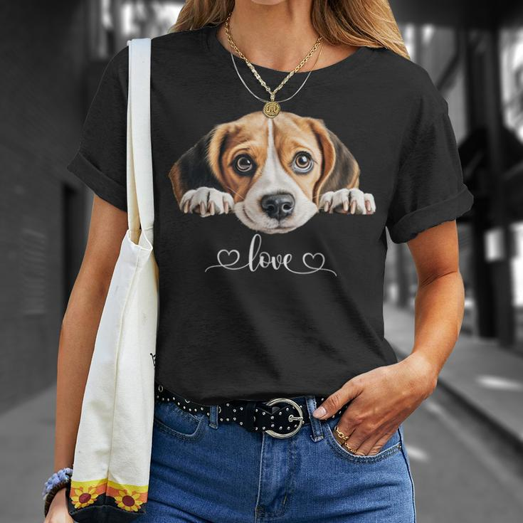 Cute Dog Graphic Love Beagle Puppy Dog T-Shirt Gifts for Her
