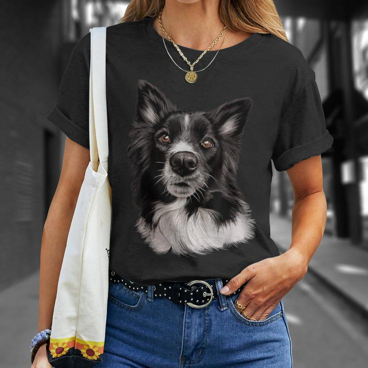 Cute Face Border Collie Dog T-Shirt Geschenke für Sie