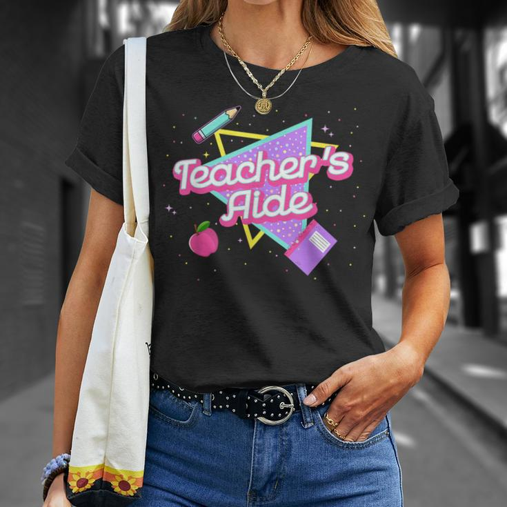 Cute Teacher's Aide 80'S 90'S Back To School T-Shirt Gifts for Her