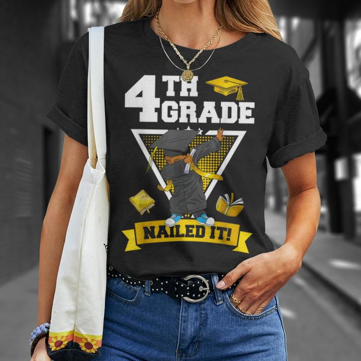 Dabbing Graduation Boy 4Th Grade Nailed It Class Of 2024 T-Shirt Gifts for Her