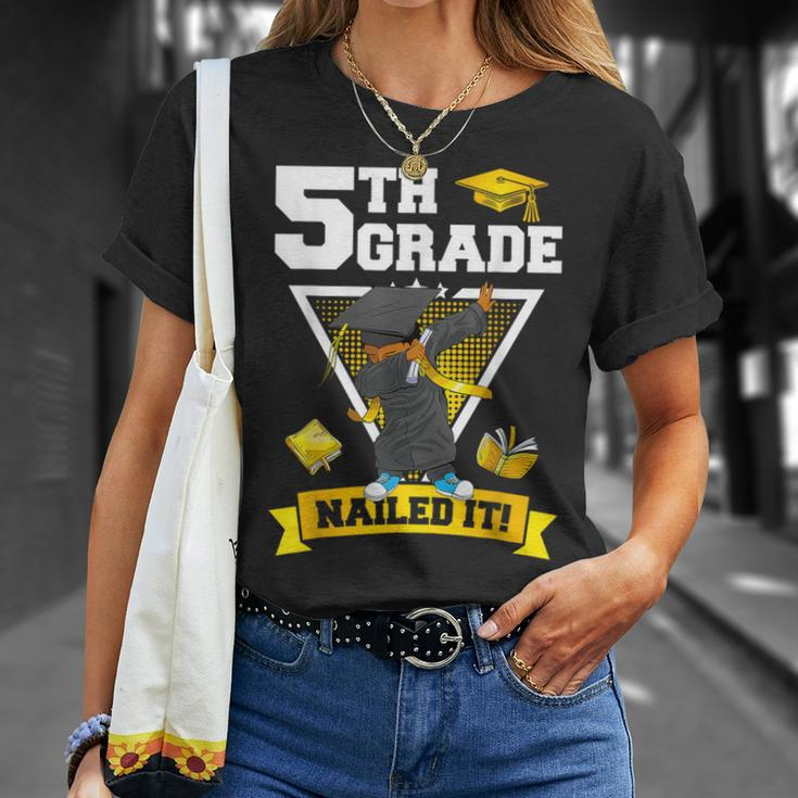 Dabbing Graduation Boy 5Th Grade Nailed It Class Of 2024 T-Shirt Gifts for Her