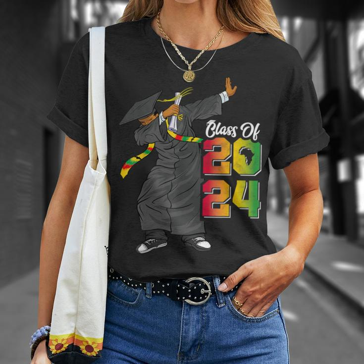 Dabbing Graduation Class Of 2024 African Black History T-Shirt Gifts for Her