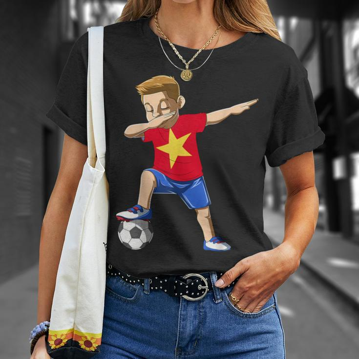 Dabbing Soccer Boy Vietnam Jersey Vietnamese T-Shirt Gifts for Her