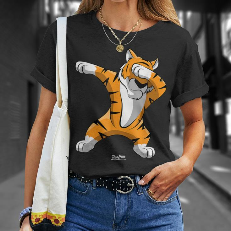Dabbing Tiger Dab Tiger Safari Tiger Animal T-Shirt Geschenke für Sie