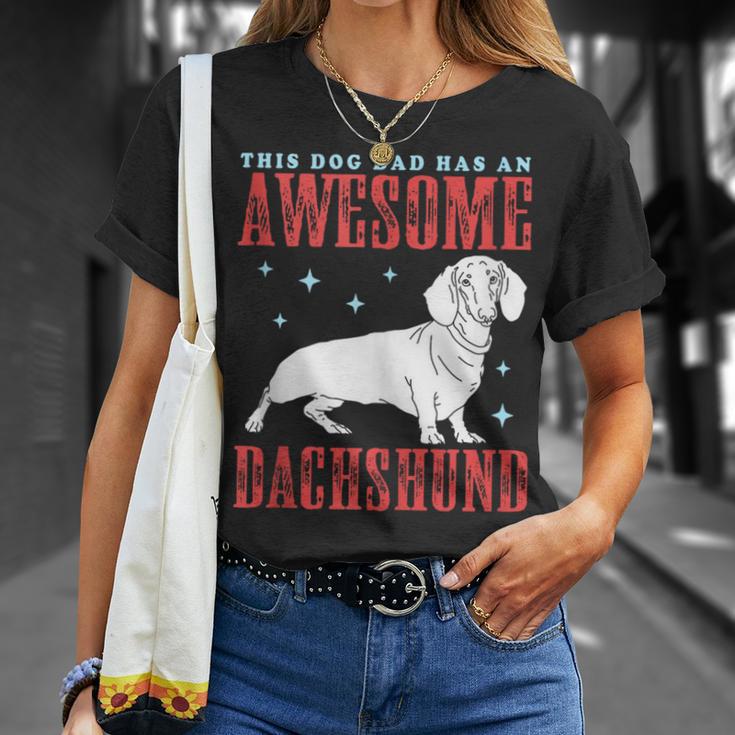 Dackel Hund Papa Dackel Hund Besitzer Dackel T-Shirt Geschenke für Sie