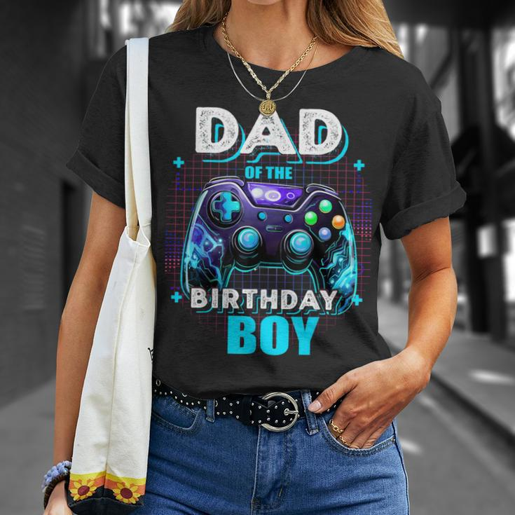 Dad Of The Birthday Boy Matching Video Game Birthday Party T-Shirt Gifts for Her