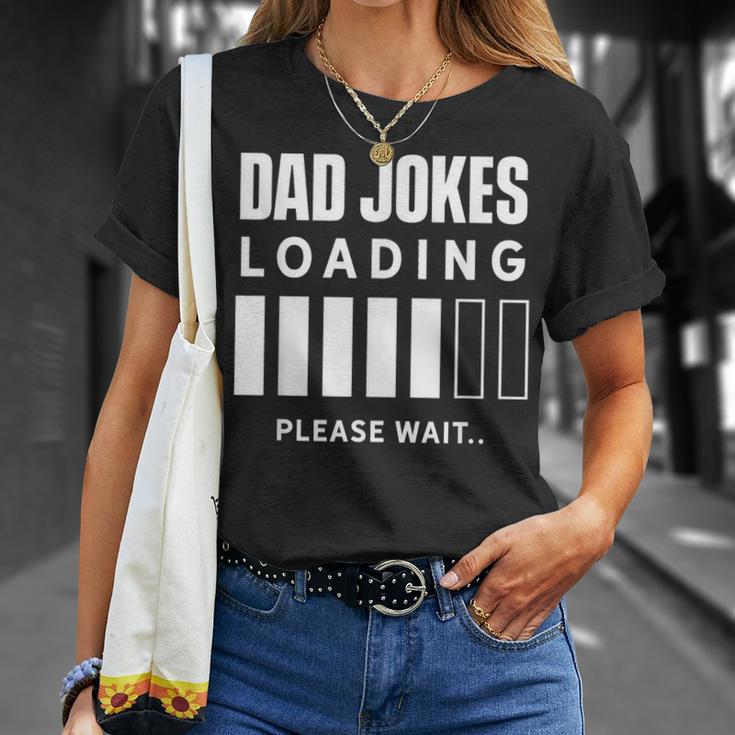 Dad Joke Lädt Bitte Waten Jokes Papa Joke Father T-Shirt Geschenke für Sie