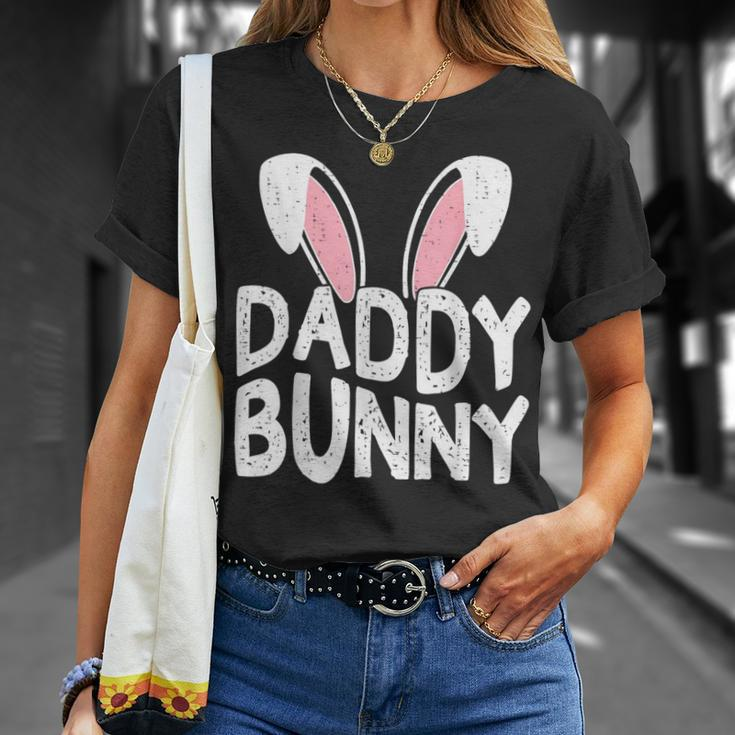 Daddy Bunny Ears Easter Family Matching Dad Fathers Day Papa T-Shirt Gifts for Her