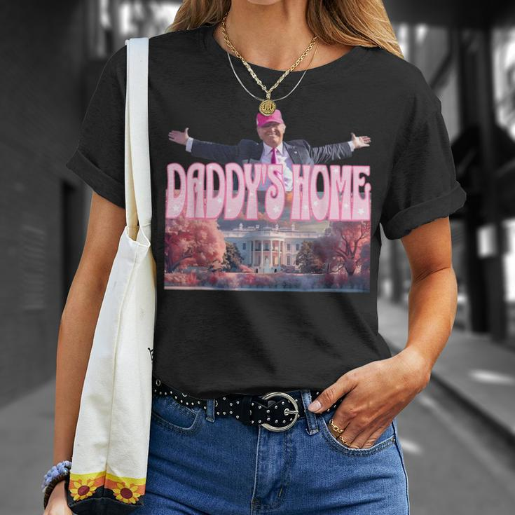 Daddy's Home Real Donald Pink Preppy Edgy Good Man Trump T-Shirt Gifts for Her
