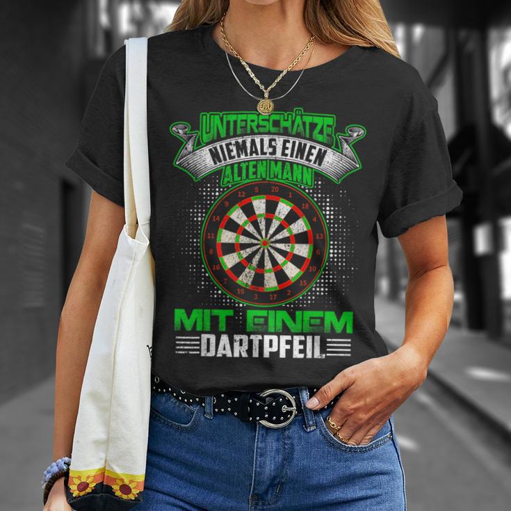 Dart Unterschätze Niemals Ein Alten Darter T-Shirt Geschenke für Sie