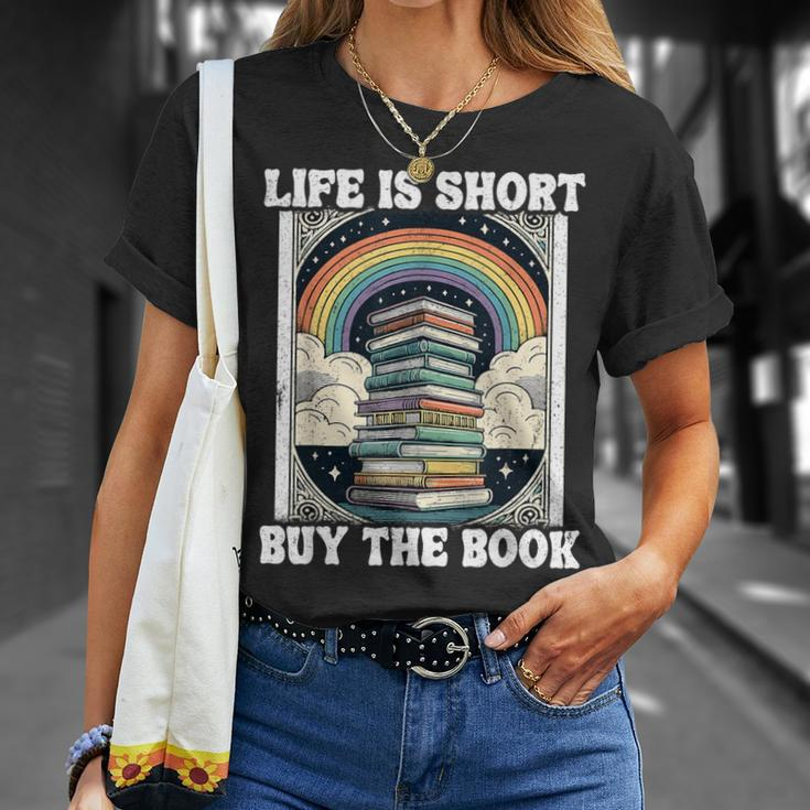 Das Leben Ist Kurz Aber Das Buch Bücher Lesen T-Shirt Geschenke für Sie