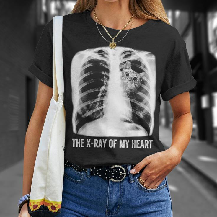 Das Röntgenbild Meiner Herzkatze T-Shirt Geschenke für Sie