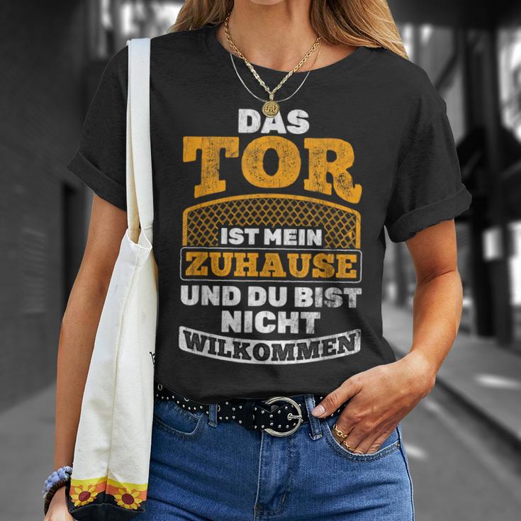 Das Tor Ist Mein Zuhause Football Goalkeeper T-Shirt Geschenke für Sie