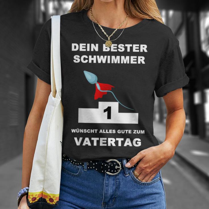 Dein Bester Schwimmer Wünscht Alles Gute Zum Fathertag S T-Shirt Geschenke für Sie