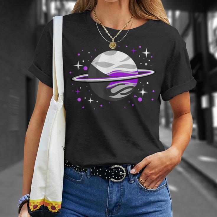 Demisexual Outer Space Planet Demisexual Pride T-Shirt Gifts for Her