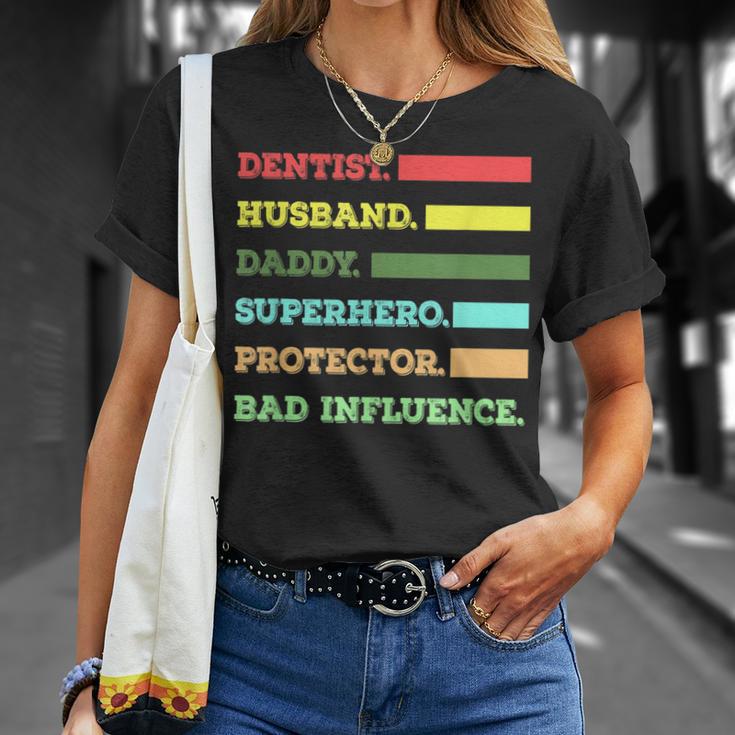 Dentist Dad Husband SayingT-Shirt Gifts for Her