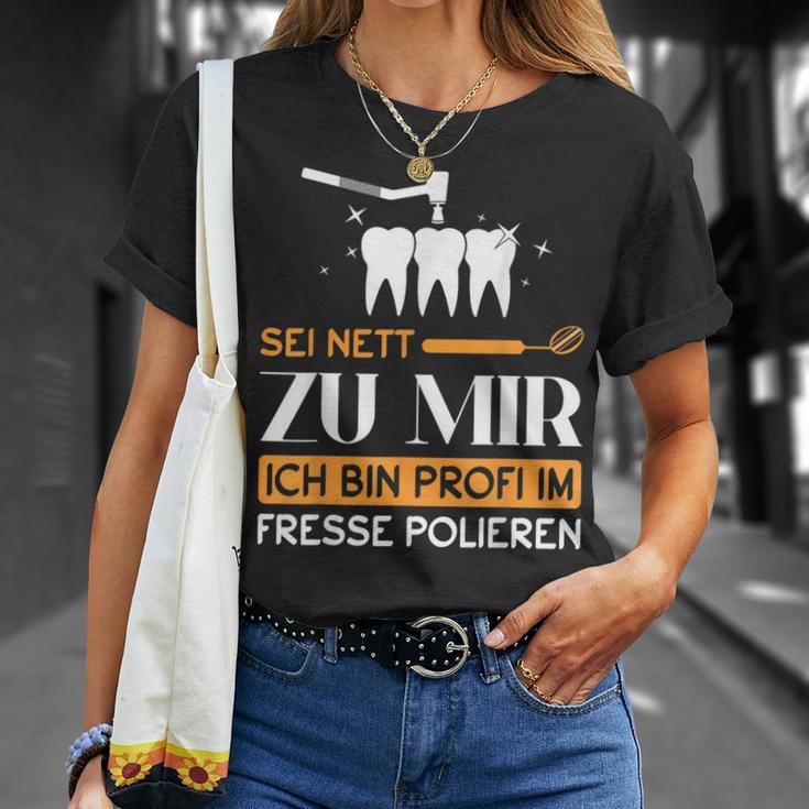 Dentist Dental Helper Ich Bin Profi Im Fresse Polieren T-Shirt Geschenke für Sie