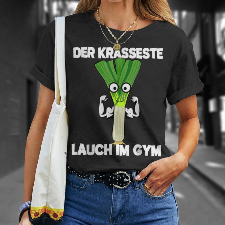 Der Krasseste Lauch Im Gym T-Shirt Geschenke für Sie