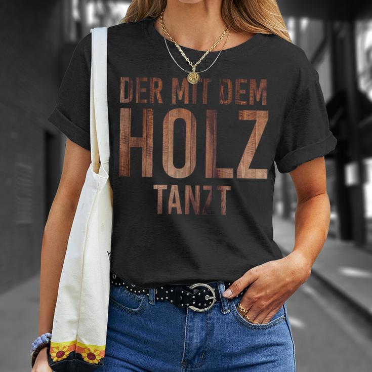 Der Mit Dem Holz Tanzt Tischler Work T-Shirt Geschenke für Sie