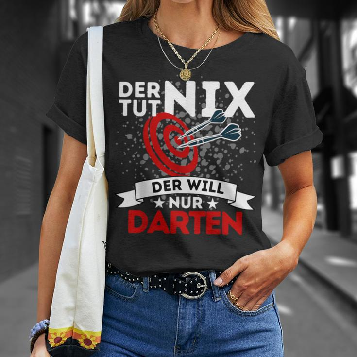 Der Tut Nix Der Will Nur Darten Dart Player T-Shirt Geschenke für Sie