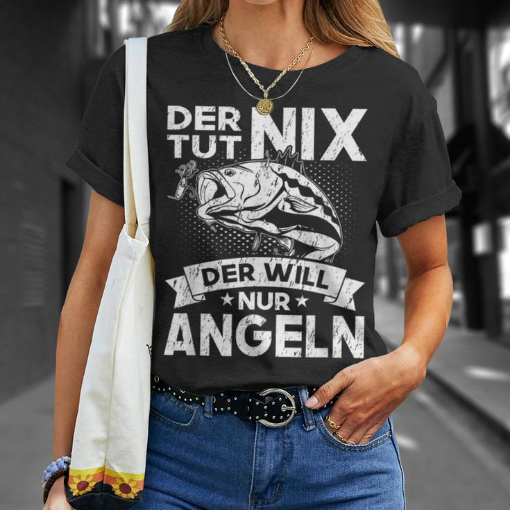 Der Tut Nix Der Will Nur Fischen German Language T-Shirt Geschenke für Sie