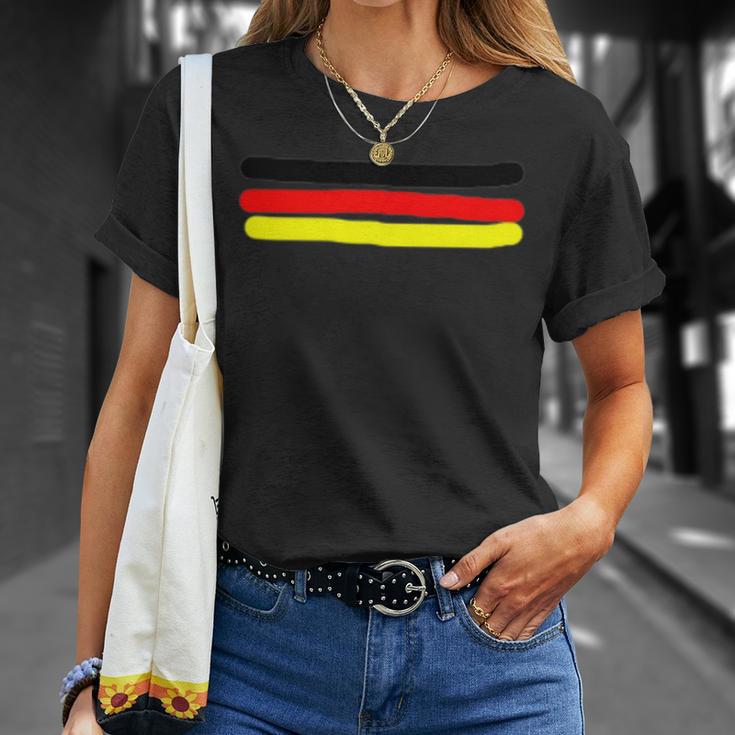 Deutschland Flagge Fahne Symbol Fussball Sport Urlaub T-Shirt Geschenke für Sie